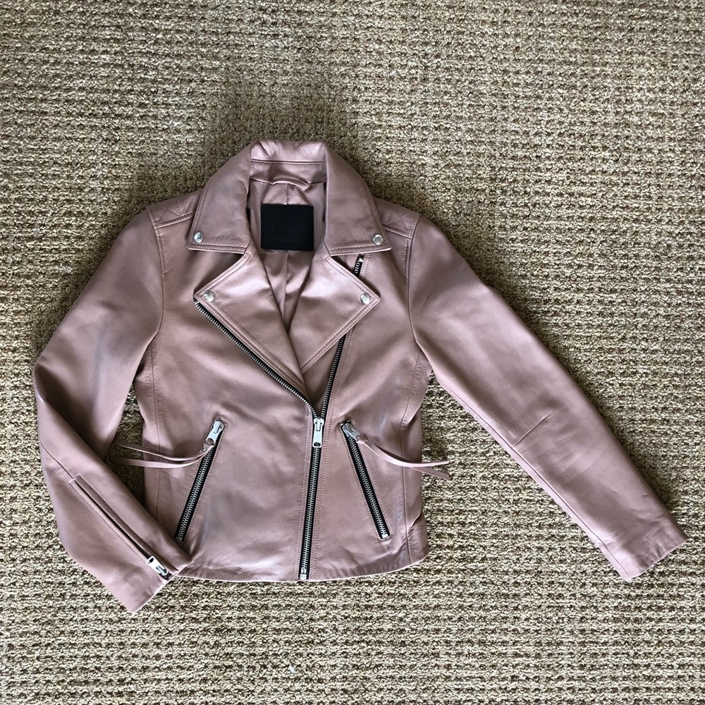 All Saints Blush Dalby Moto Jacket 4